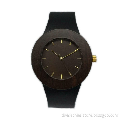 Classical Luxury Unisex Wooden Watch, 3ATM Waterproof Genuine Watch Band Wrist Watch
